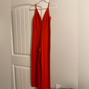 Charlotte Russe red pants jumpsuit